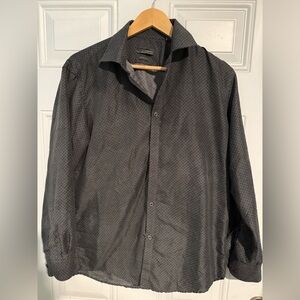 Black Label Men's Black Dress Shirt